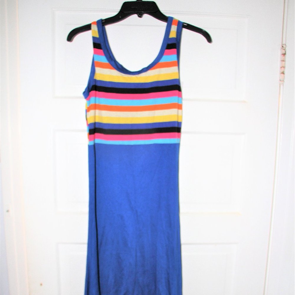 NWT 36Point5 Maxi Blue Multicolor Sundress Size M